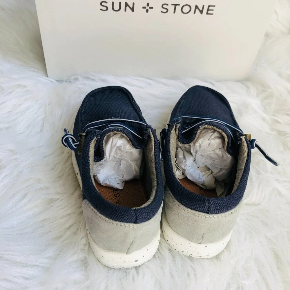 Sun & Stone Kids Loafers Size 11 Blue Brian Slip‎ On Low Top Casual Shoes NWB
